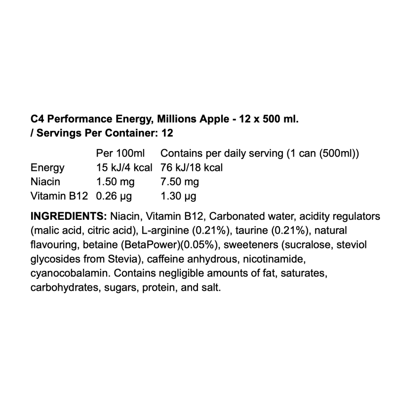 Cellucor C4 Performance Energy