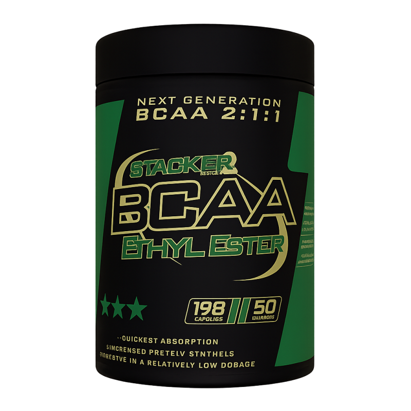 Stacker2 Europe BCAA Ethyl Ester – BCAA en gélules à absorption améliorée pour performance et récupération I FITQUEEN Stacker2 Europe BCAA Ethyl Ester – BCAA en gélules à absorption améliorée pour performance et récupération I FITQUEEN