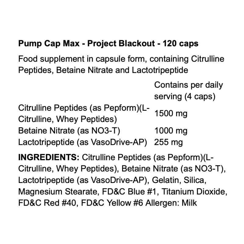 RYSE Pump Cap Max Project Blackout
