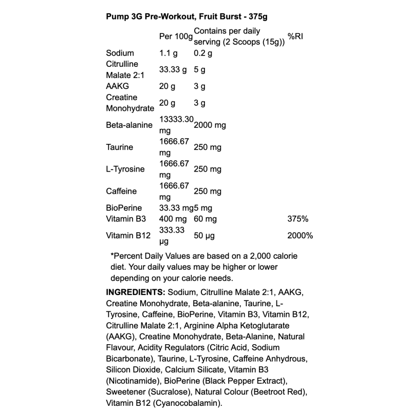 Applied Nutrition Pump 3G Pre-Workout – Booster de performance, énergie et congestion musculaire I FitQueen