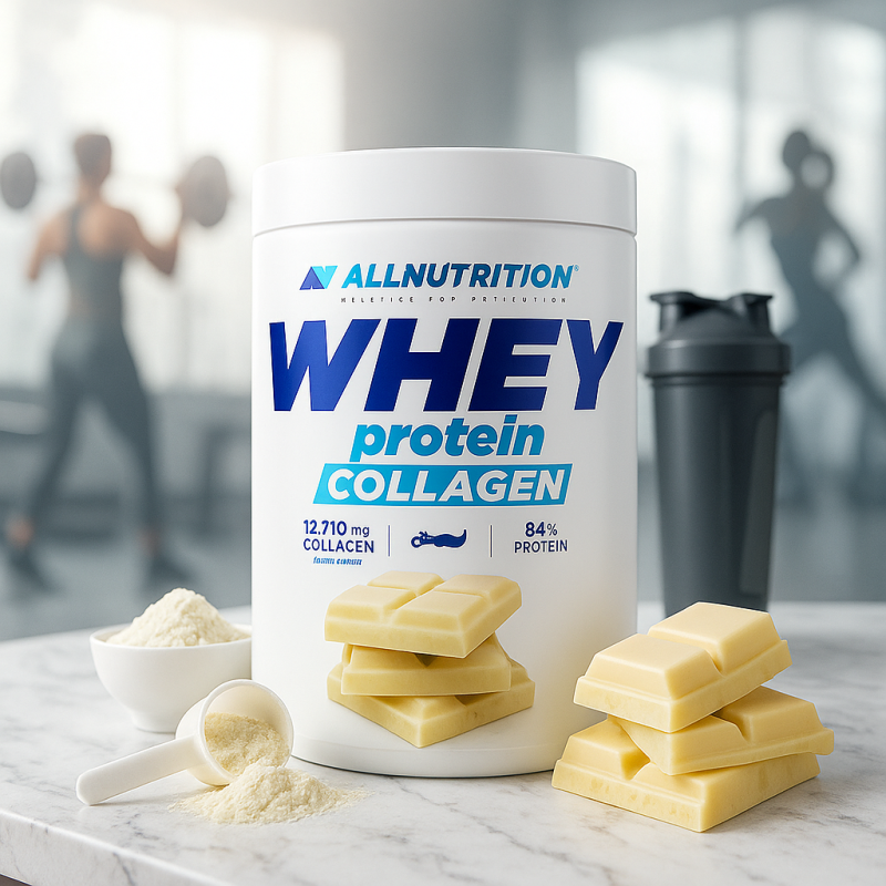 FitQueen Protéine Beauté-Sport Allnutrition Whey Collagen – 500g – Muscles, Peau et Articulations