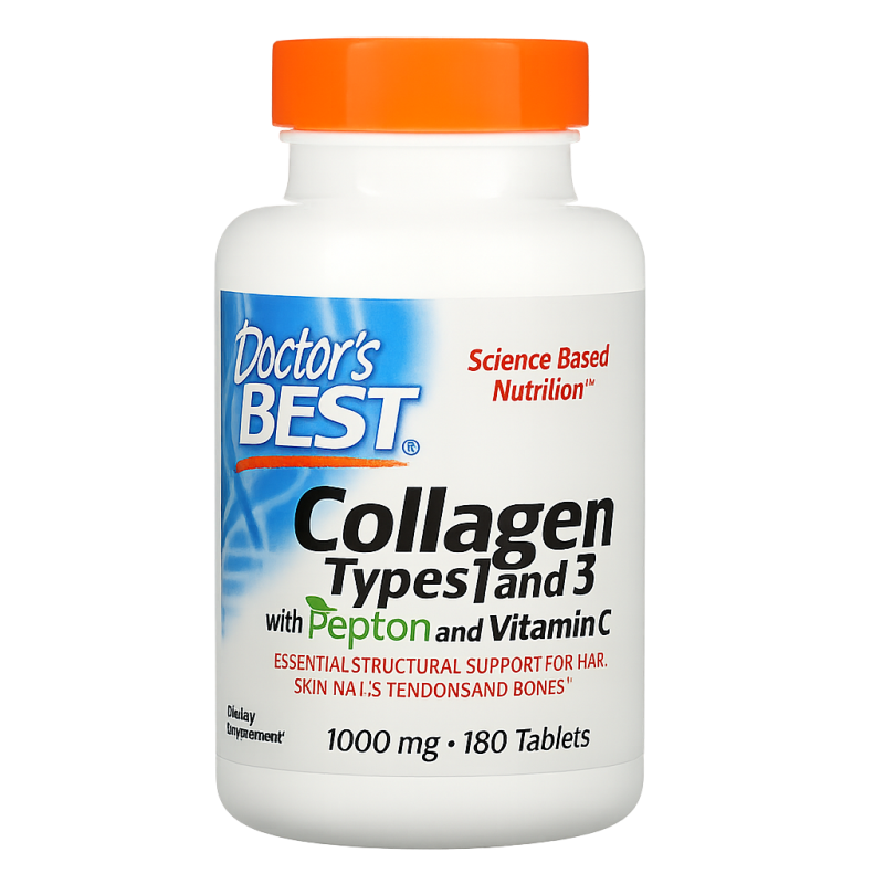 Doctor's Best Collagen Types 1 and 3 with Peptan and Vitamin C Doctor's Best Collagen Types 1 and 3 with Peptan and Vitamin C