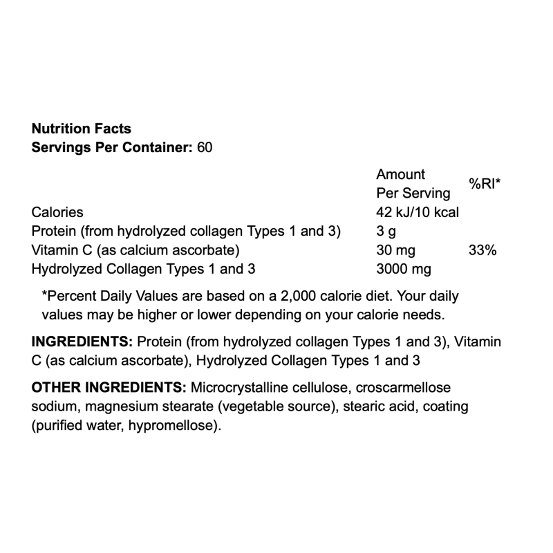 Doctor's Best Collagen Types 1 and 3 with Peptan and Vitamin C