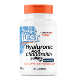 Doctor's Best Hyaluronic Acid + Chondroitin Sulfate with BioCell Collagen