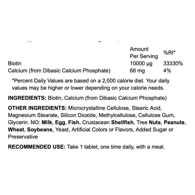 Natrol Biotin 10000mcg