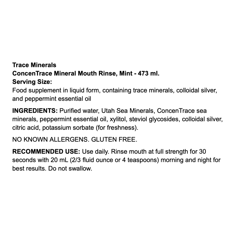 Trace Minerals ConcenTrace Mineral Mouth Rinse