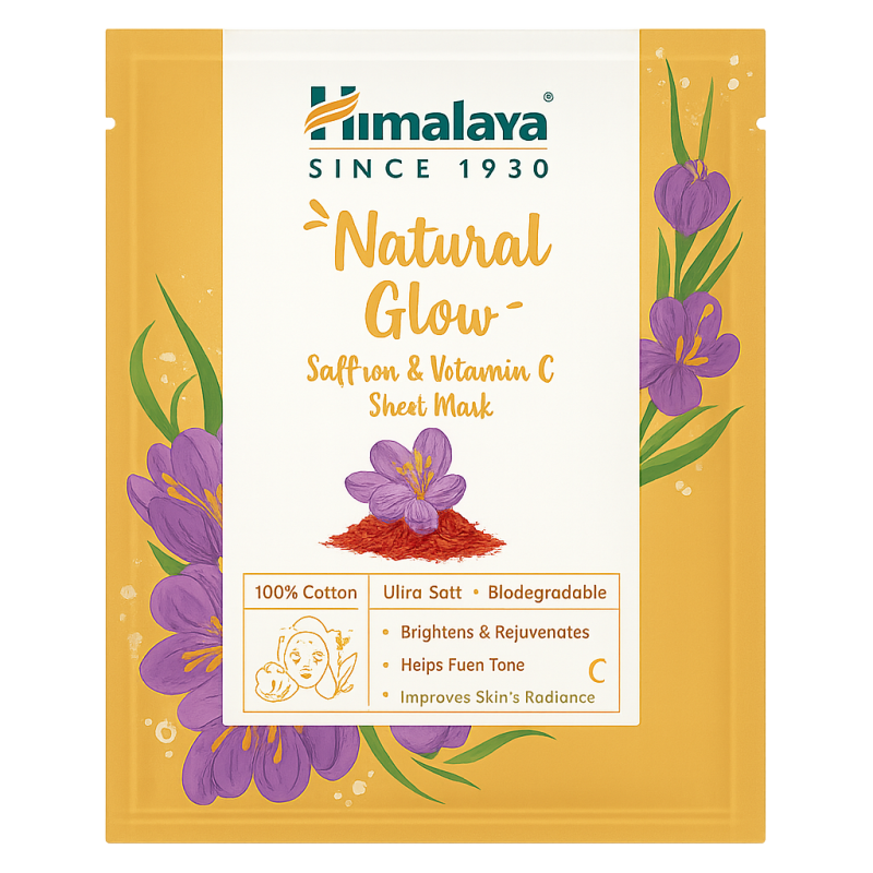 Himalaya Natural Glow Saffron and Vitamin C Sheet Mask Himalaya Natural Glow Saffron and Vitamin C Sheet Mask