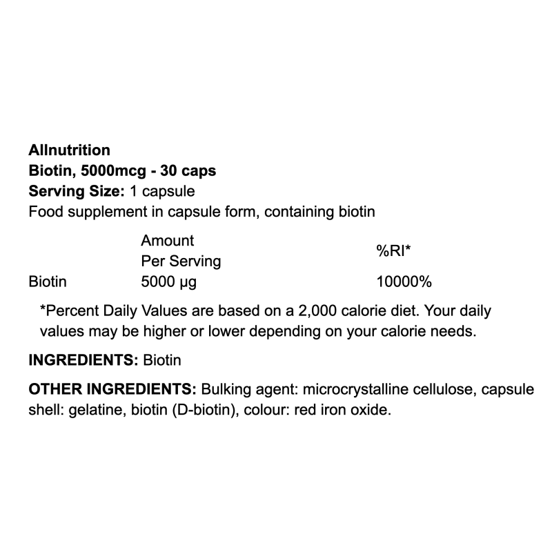 Allnutrition Biotin 5000mcg