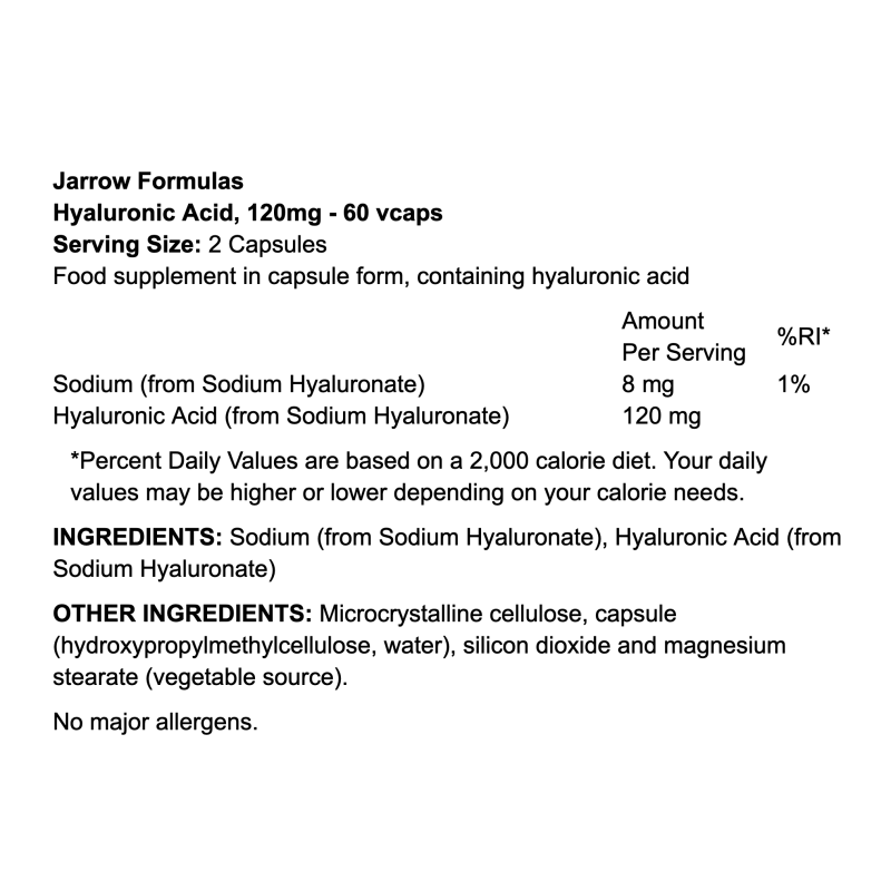 Jarrow Formulas Hyaluronic Acid