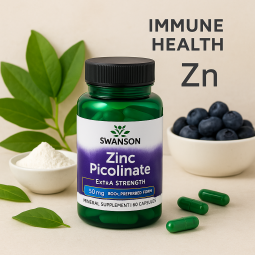 Swanson Zinc Picolinate Body Preferred Form 50mg