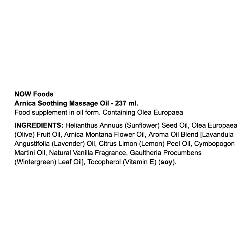 NOW Foods Arnica Soothing Massage Oil