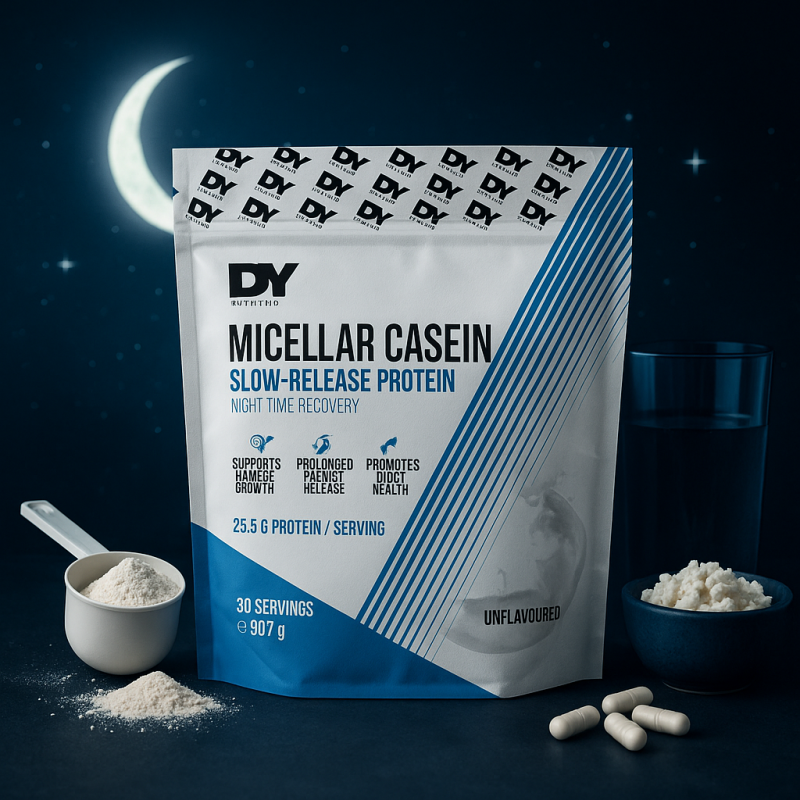 Fitqueen Dorian Yates Micellar Casein – Protéine à digestion lente pour récupération nocturne et maintien musculaire