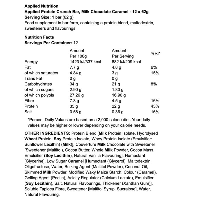 Applied Nutrition Protein Crunch Bar