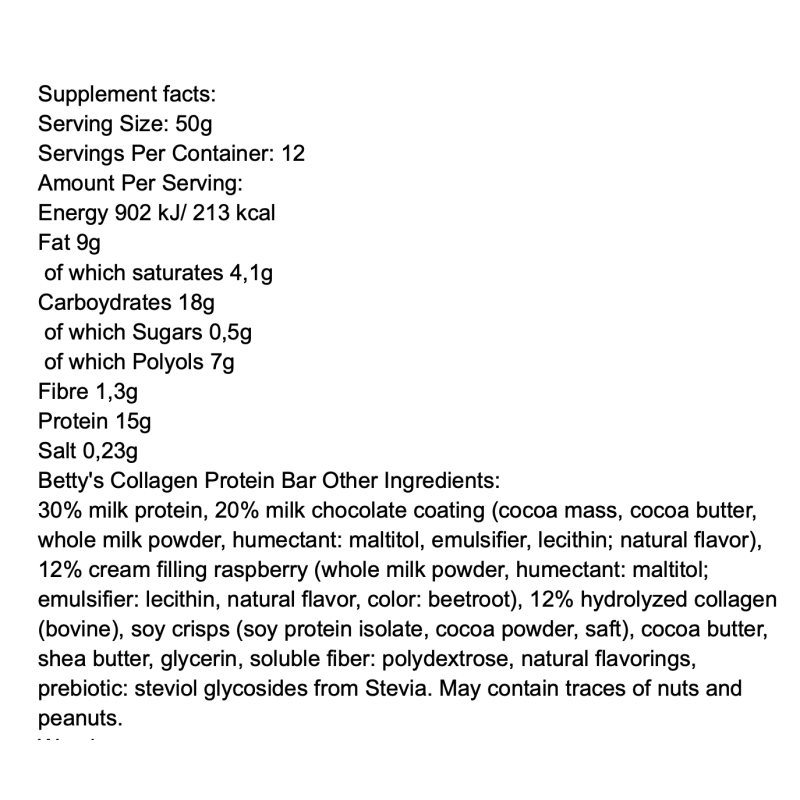 Weider Betty's Collagen Protein Barn