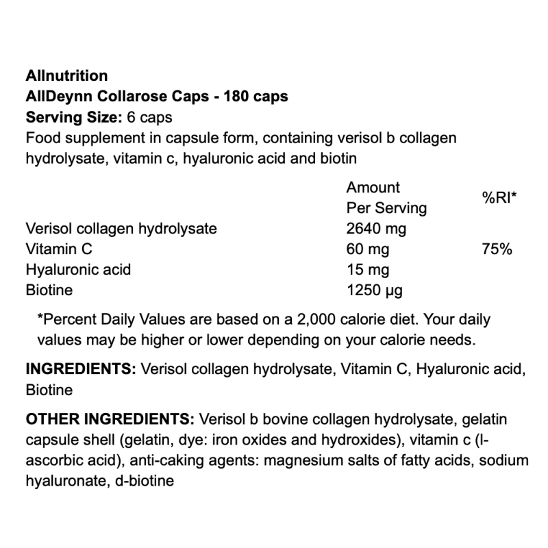 Allnutrition AllDeynn Collarose Caps