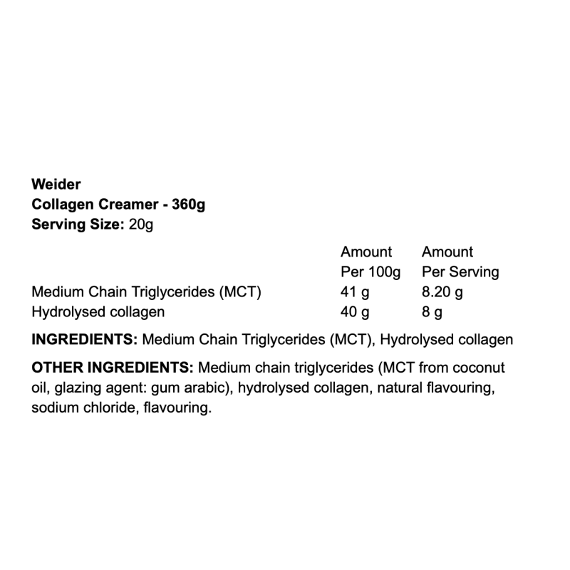 Weider Collagen Creamer