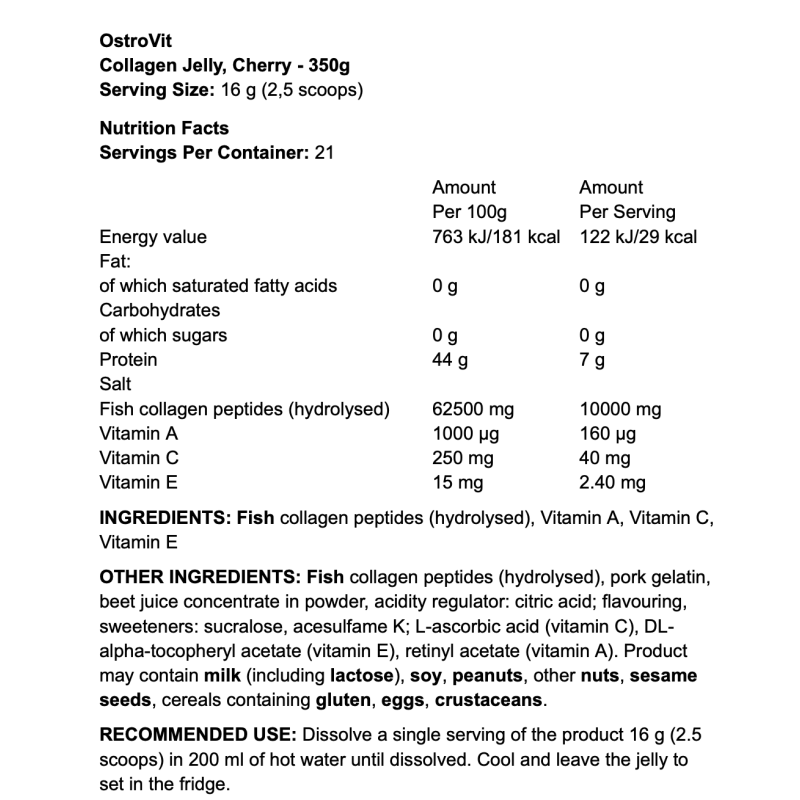 OstroVit Collagen Jelly