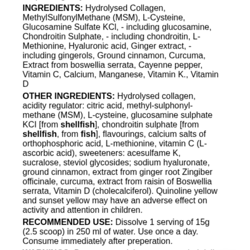 FitQueen Allnutrition Collagen Pro – 400 g – Collagène + Acide Hyaluronique + Zinc + Biotine