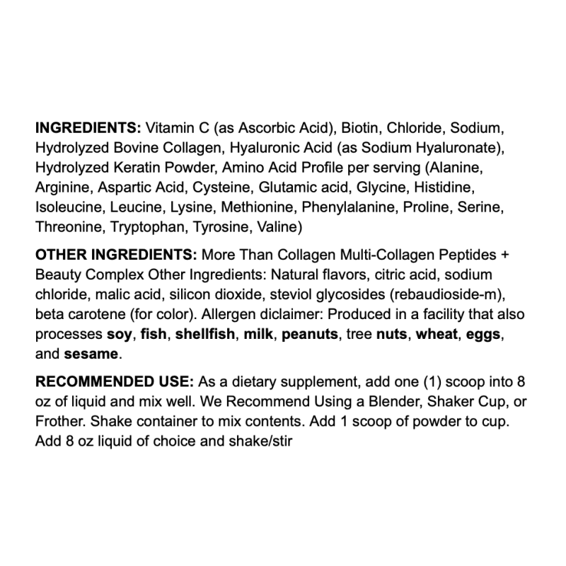 Obvi  More Than Collagen Multi-Collagen Peptides + Beauty Complex