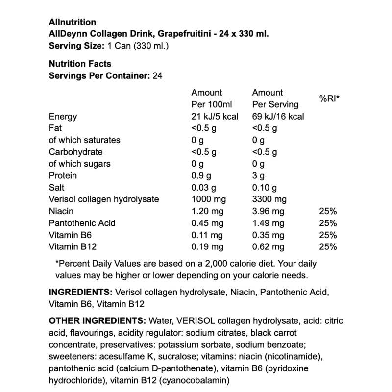 Allnutrition AllDeynn Collagen Drink