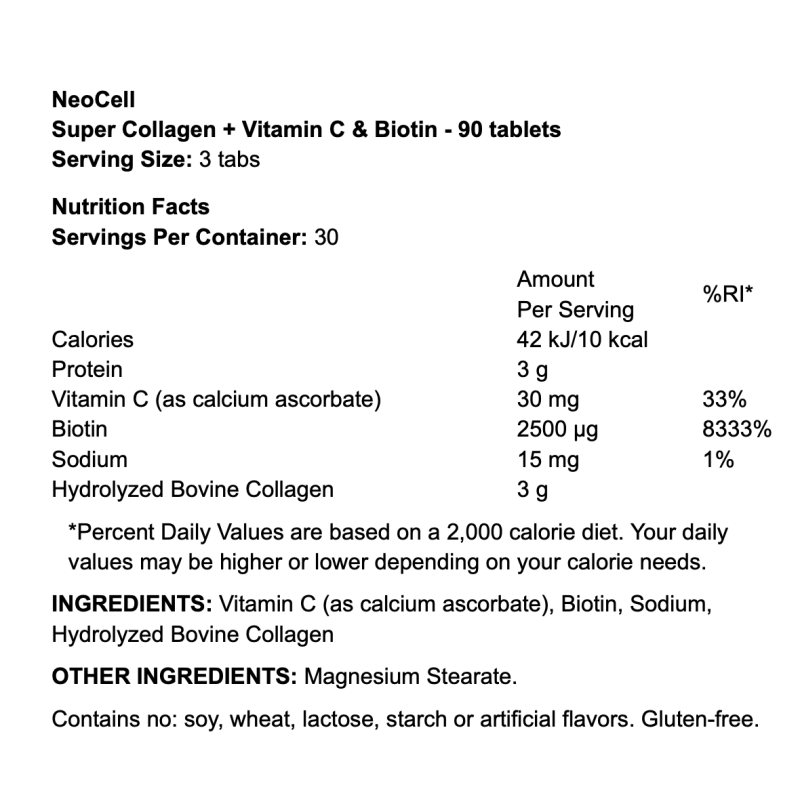 NeoCell Super Collagen + Vitamin C & Biotin