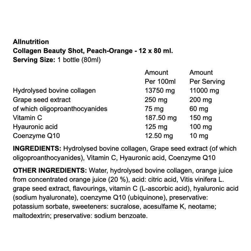 Allnutrition Collagen Beauty Shot