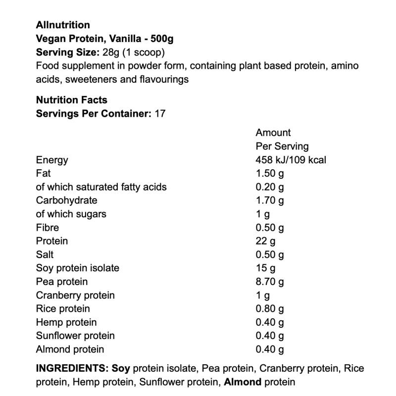 Allnutrition Vegan Protein