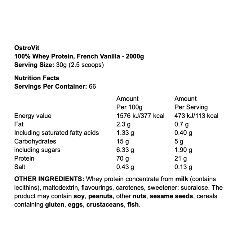 OstroVit 100% Whey Protein