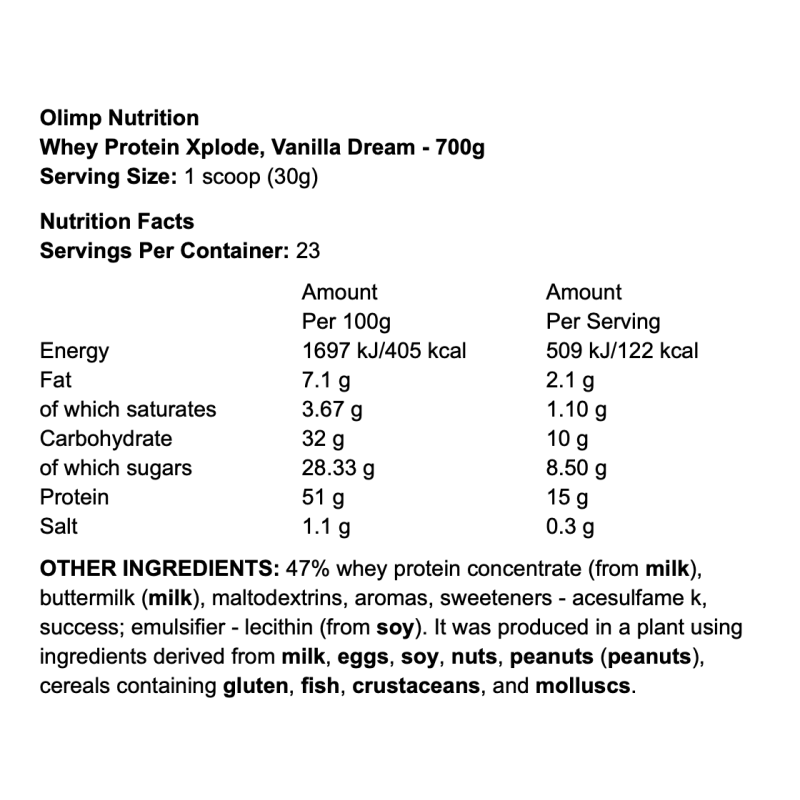 Olimp Nutrition Whey Protein Xplode