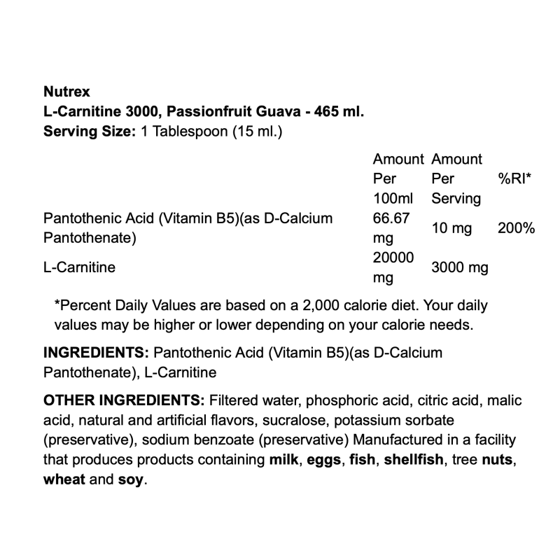 Nutrex L-Carnitine 3000