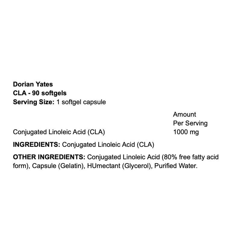 Dorian Yates CLA