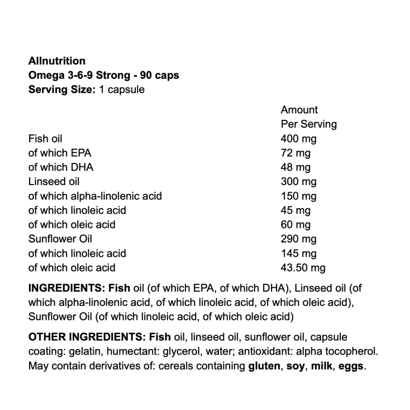 Allnutrition Omega 3-6-9 Strong