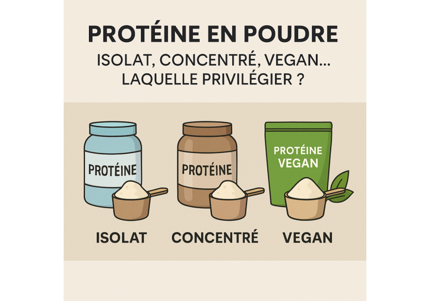 Protéine en poudre : isolat, concentré ou vegan – laquelle choisir ?