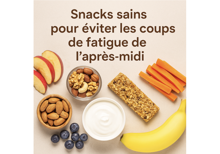 Snacks sains : éviter les coups de fatigue de l’après-midi