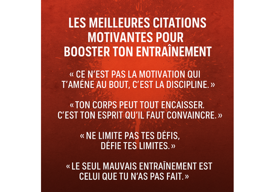 Citations motivantes sport : booster ton entraînement au quotidien